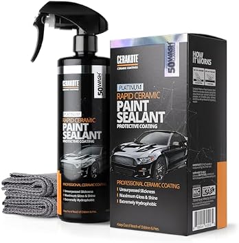 CERAKOTE Exterior Car Care Bundle, Tire Coat, Paint Sealant, Towels