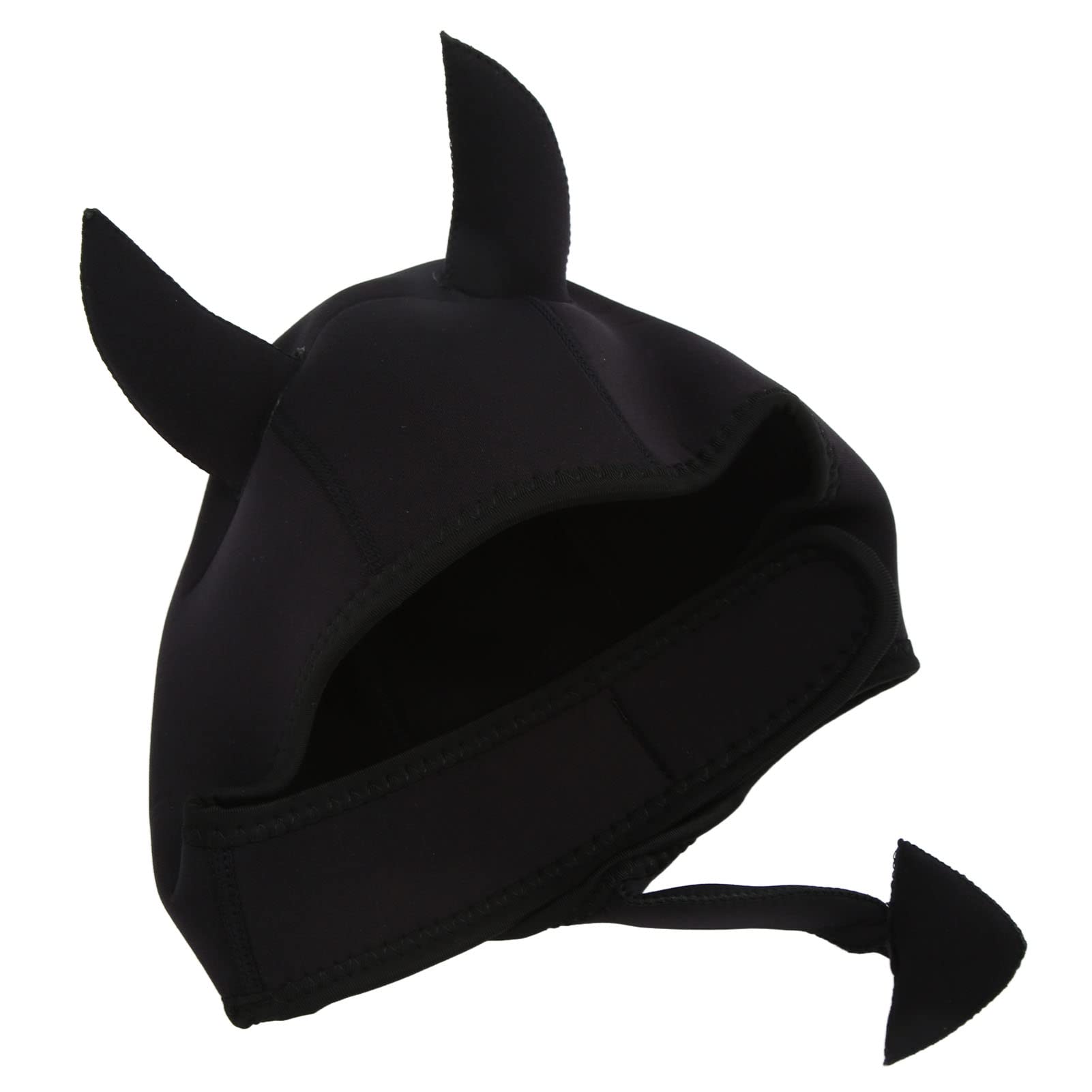 Lindo Gorro de Natación de Neopreno con Longitud Ajustable para Actividades en Agua Fría Negro