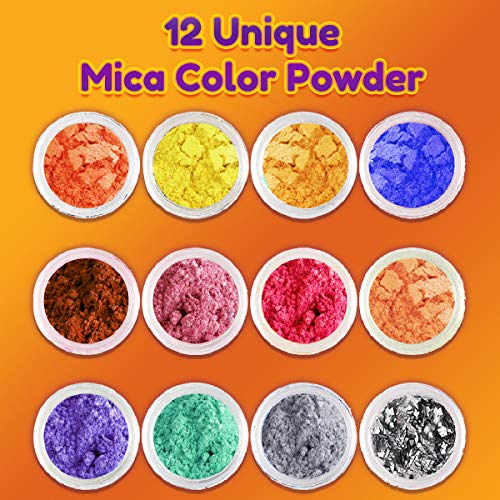 Graceduck Epoxy Resin Art Kit Supplies - Charms And Perfect Arts & Crafts And Resin Molds Silicone Kit Bundle For Nail Jewelry Making Glitter And Accessories Storage Bag Dried Flowers Gold Foil Molds #TOP5