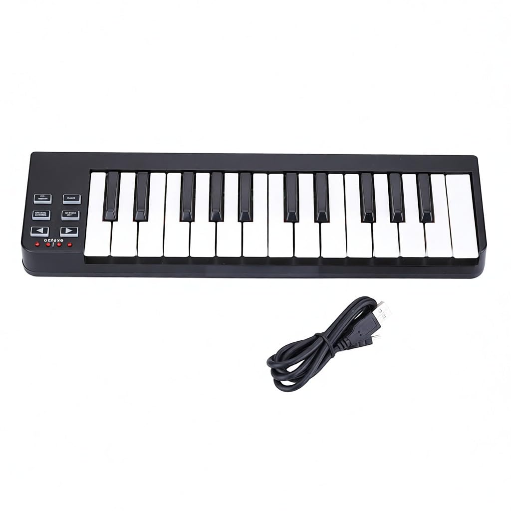 Teclado controlador MIDI USB portátil Easykey 25 compatible con y OSX admite conexión en caliente uso sin