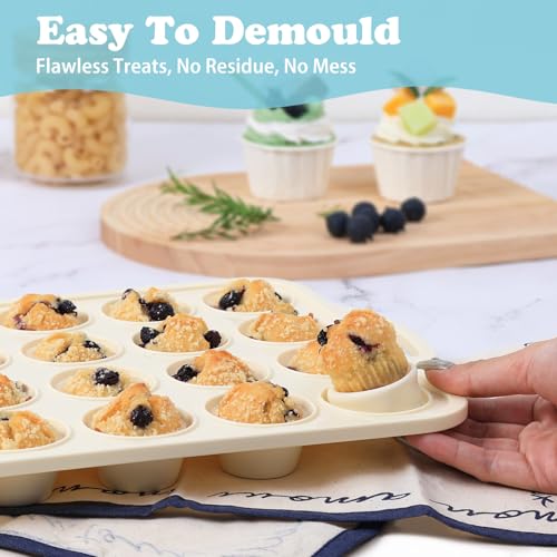 50% Off Silicone Mini Muffin Pan Set - 2-Pack Nonstick Baking - Image 6