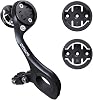 M6W Out Front Bike Mount for Garmin, Wahoo, Bryton, iGPSPORT, XOSS, CooSpo Computer, GoPro, Lights - Multi-Position Adjustable Extension Holder Fits 25.431.8mm Handlebars 3Mounting Bases