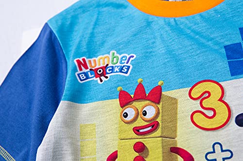 Numberblocks Boys Short Pyjamas Pjs Ages 3 to 7 Years Old (5_years) Blue - Image 2