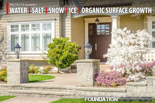 Armor SX5000 WB Natural-Look Penetrating Water-Based Silane Siloxane Concrete Sealer for Concrete, Brick, Pavers, and Natural Stone - 5 Gallon