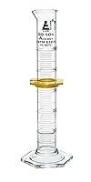 Vista 1 de EISCO Cilindro graduado, 1.7 fl oz - ASTM, tolerancia clase A ±0.0.8 fl oz - Collar protector, base hexagonal - Graduaciones blancas - Vidrio