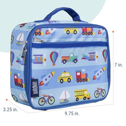 Wildkin Kids Insulated Lunch Box – Durable and Reusable for School & Travel - On the Go