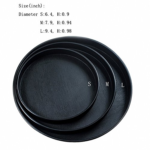 OMEM Reptile Food Bowl Water Dish,Feeding Dish, Birds Bowl (L, Black) - Thumbnail 2