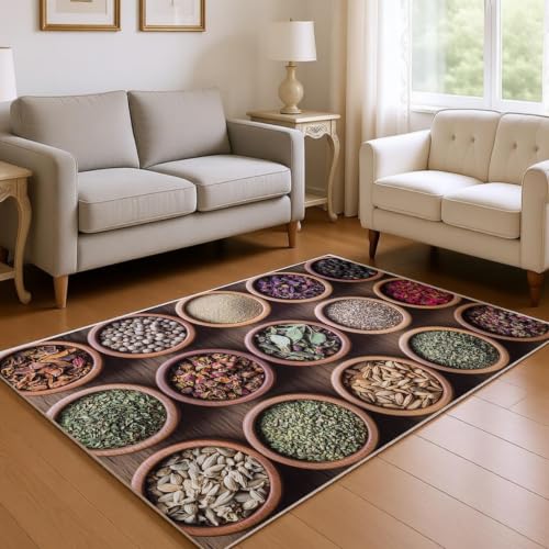 Tapis de chambre fille doux et lavable couleur brun clair pour couloir et salon cosy