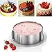 Stainless Steel Adjustable Cake Ring Molds, Useekoo 6 to 12 Inch Cake Mousse Mould Cake Baking Cake Decor Mold Ring
