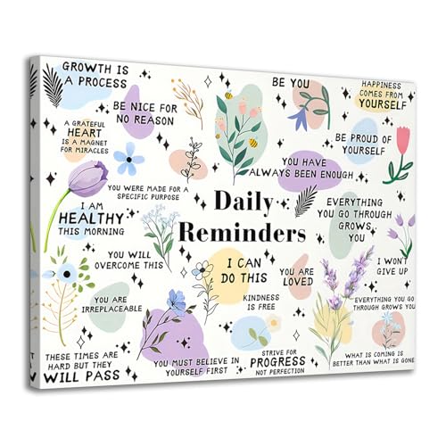 Dazzlewall Framed Motivational Daily Reminder Wall Art Decor