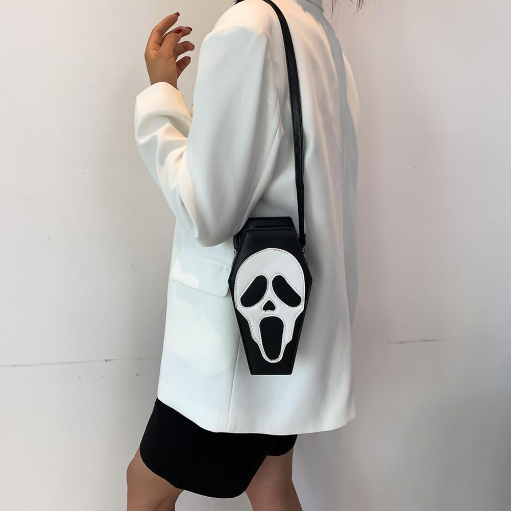 ACUYE Gothic Coffin Purse for Women, Halloween Crossbody Bag Small Coffin Wallet Halloween Purse Shoulder Bag Novelty Goth Purses and Handbags 4 5129KadsVTL. AC SL1001