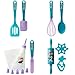 Zak Designs Disney Frozen 15 Piece Baking Set For Kids, Decorated