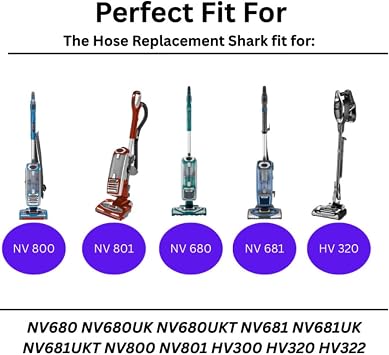 FIND A SPARE Lower Internal Duct Hose for Shark NV680 NV680UK NV680UKT NV681 NV681UK NV681UKT NV800 NV801 HV300 HV320 HV322 Duo Clean Vacuum Floor Head Tool