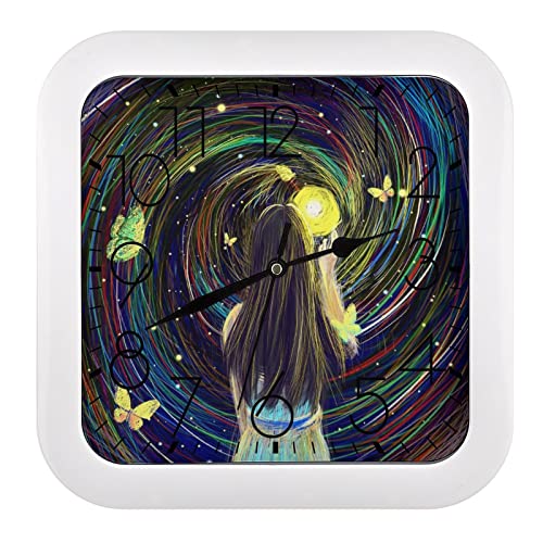 Pendule murale silencieuse anti bruit Vortex Moderne pour concentration