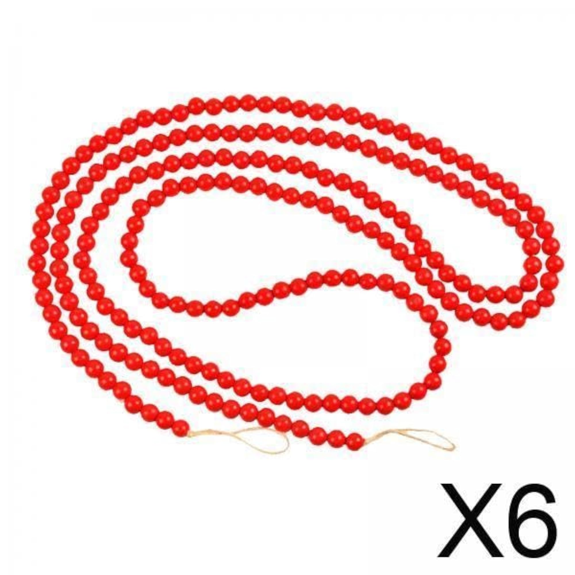 Christmas Wooden Beads Garland Home Decor for Window