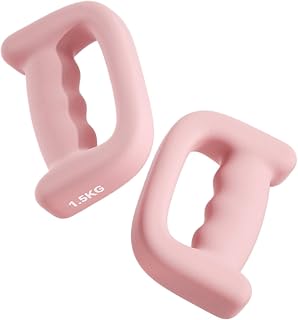 Dumbbell Set for Women Strength Training Exercise Fitness Equipment | 2 Pieces D Grip Dumbbell Set Exercise Accessories Sports Equipment Home Gym Workout Training Women Men Beginner