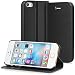 GreatShield SHIFT LX Leather Wallet Case with Card Slots for Apple iPhone 5 / 5S (Black)