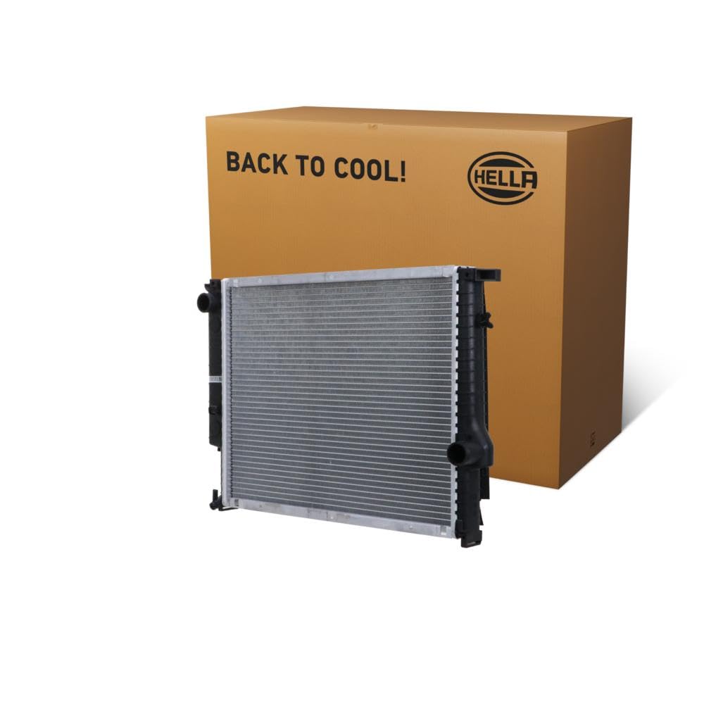 HELLA 8MK 366 300-471 Radiator, engine cooling - Brazed cooling fins - Aluminium/Plastic - without gasket/seal - without expansion tank