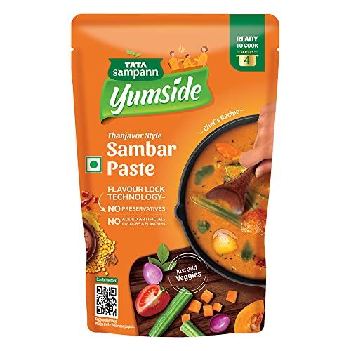Tata Sampann Yumside Thanjavur Style Sambar Paste | Ready To Cook | Serves 4 Pax, 150g For Rs. 83 @ 24 %