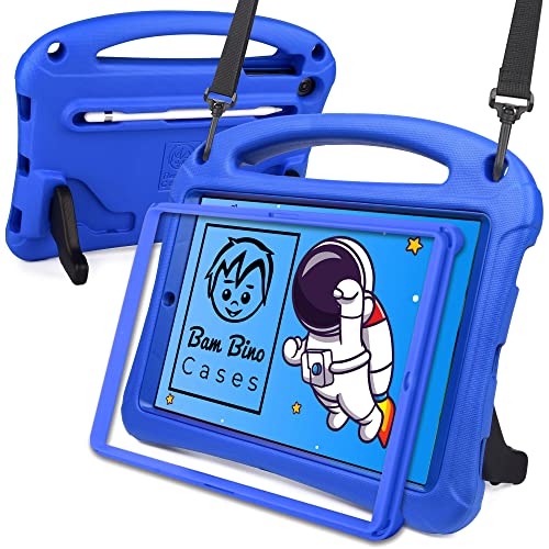 Bam Bino Space Suit [Rugged Kids Case] for Samsung Galaxy Tab A 10.1 (2019) | Designed in Australia, Made for Children | Stylus Holder, Screen Guard (Blue)