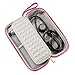 Stethoscope Case for 3M Littmann Classic III, Lightweight II S.E, MDF Acoustica - ID Slot and Pockets for Nursing Accessories - Hard Case Holder for Nurse - (Pink - Pu Leather)