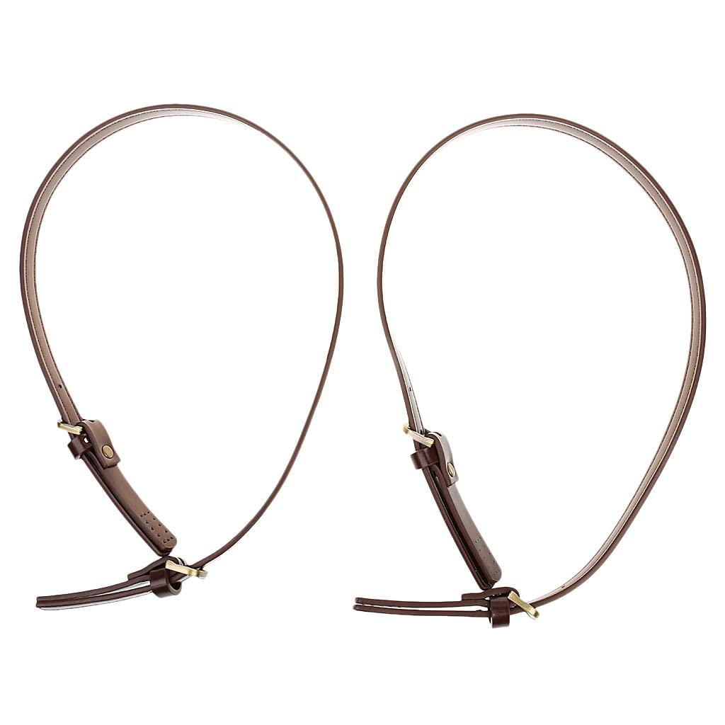 NIVAA Women Girls Fashionable Handbag Purse DIY Adjustable Length Handles Straps Replacement Accessory Pack of 2PCS Coffee-image-37