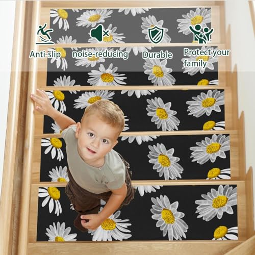 Tapis d'escalier antidérapants pour stopper les chutes sur marches en bois