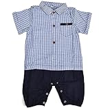 Body Infantil para Niño, Pelele Infantil de Algodón de Calidad, Diseño Transpirable, Bordes Redondeados, Tela Cómoda para Dormitorio(Azul Oscuro, 80 cm / 31,5 Pulgadas)