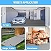 NarwooAuto 7.5x20 FT Garage Floor Mat, 2.8mm Thickened PVC Flooring Roll for Under Car, 150 SQFT Diamond Plate Gray Garage Mats for Garage, Warehouse, Basement, Gyms, Trailer（Included Tapes）