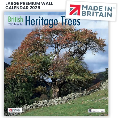 Calendar 2025 British Heritage Trees 2025 Calendar UK Holidays Eco-Friendly MADE IN BRITAIN® with 100% Solar Energy on FSC® Paper Photos by ARCHIE MILES Supports The Woodland Trust Tree Planting