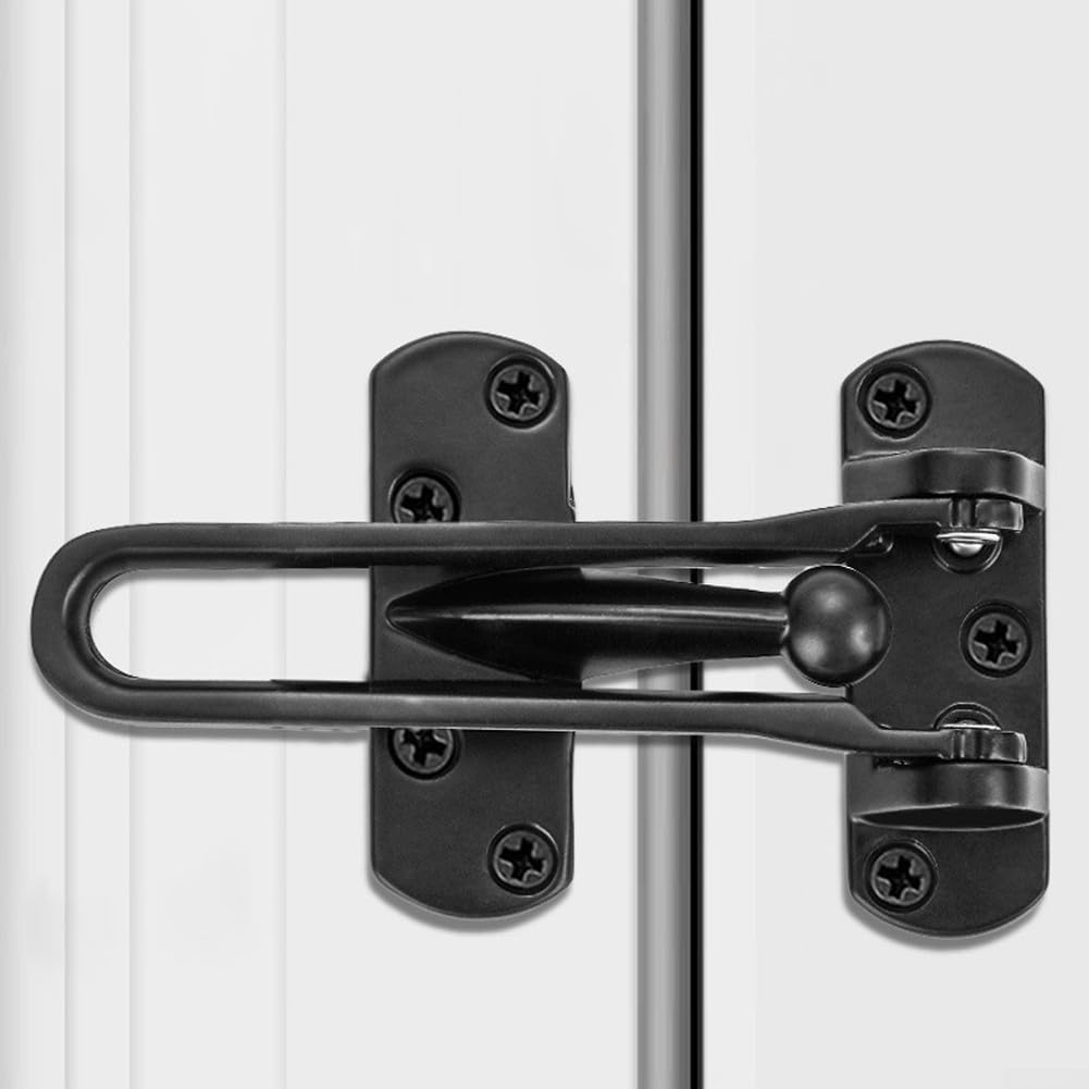 Protector de puerta de seguridad para niños, color plateado, evita aperturas no autorizadas, ideal para niños y mascotas, fácil instalación, solución de seguridad para el hogar