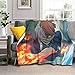 Anime My Hero Academia MHA Shoto Todoroki - Coperta in morbido pile caldo e soffice, coperta in peluche sfocato, decorazione per la casa, Halloween 127 x 101,6 cm