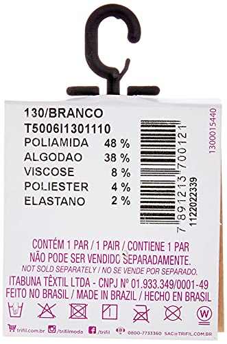 Meia Esportiva Meias, Trifil, Masculinas, Branco, 24-29