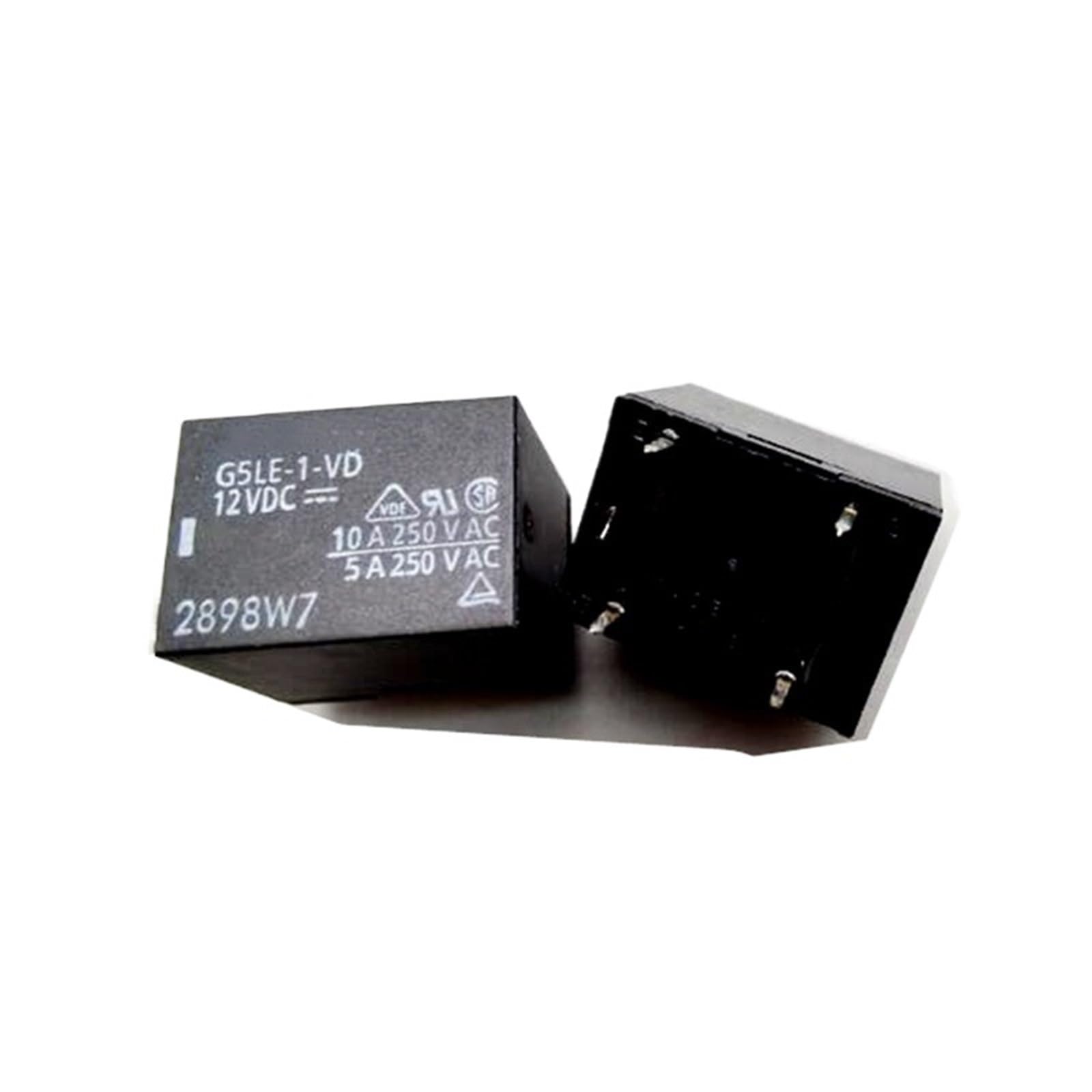 Relais G5LE-1-VD-12VDC Omron 10A 12V 4 broches DIP4 pour circuits imprimés électroniques