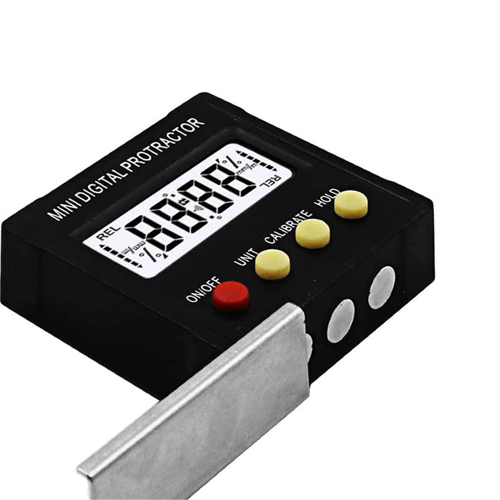 Mini goniometro digitale da 360 gradi Inclinometro elettronico con scatola di livello Strumenti di misurazione a base magnetica