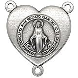 Heart-Shaped Centerpiece: Elegant and symbolic heart design adds a touch of devotion and beauty to your handmade rosaries or chaplets. Two Inspirational Designs: Choose between Saint Michael the Archangel or the Miraculous Medal – meaningful options ...
