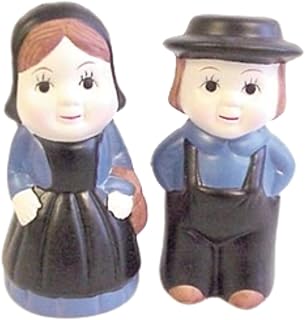 Amish Boy and Girl 4" Salt and Pepper Shaker Collectible Set