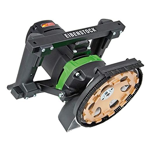 CS Unitec EBS 180 H Low-Vibration Hand-Held Concrete Ginder, 7" Diameter with Dust Extraction and Edging Capacity, 20 AMP