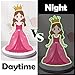 Magnetic Dress Up Dolls Girls Toys, Princess Mermaid Fairy Ballerina Unicorn Foil Art Craft Fun Kits with 4 Dress Up Dolls, 107 Magnets with Glow Edges, Travel Toys Games Gift for Kids 3 4 5 6 7 8 9