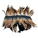 . Ligero: esta urdimbre es liviana y tiene suficiente espacio para cubrir tus hombros. Lazos de terciopelo ajustables se atan delante de la pluma. Fácil de usar, te hace lucir muy a la moda y elegante.