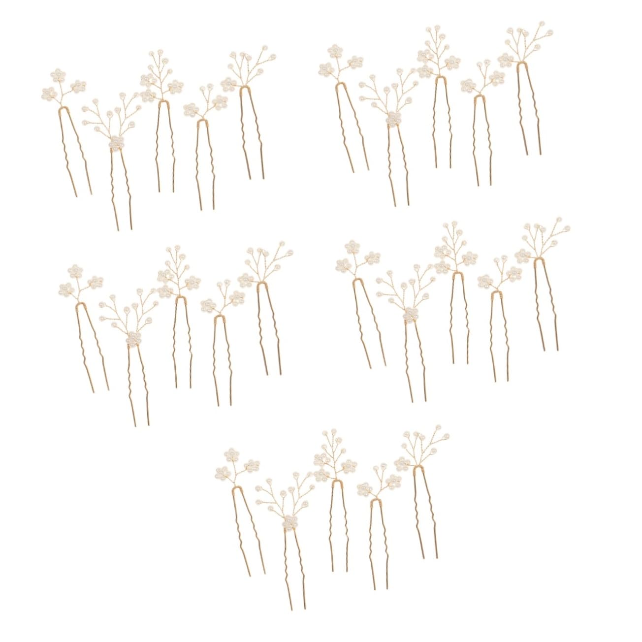Abaodam 25piezas Horquillas De Perlas Forma De Para Novia Tocados De Boda Elegantes y Accesorios De Cabello y Celebraciones