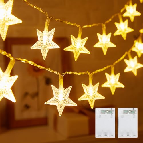 Minetom Star String Lights Battery Operated - 2 Pack 17