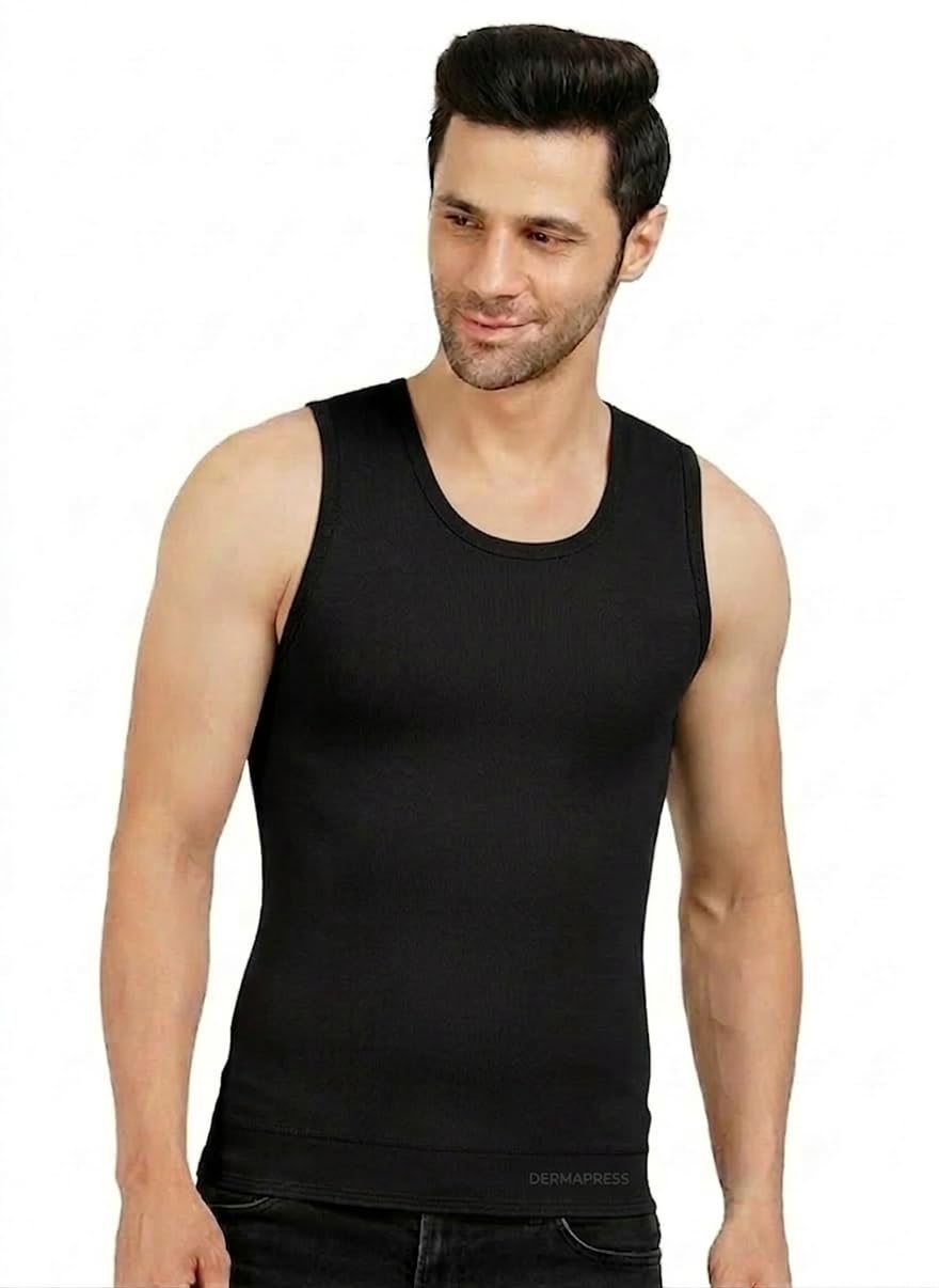 dermapress Gynecomastia Full Vest || HIGH COMPRESSION || Velcro Closure || Chest Shapewear || Comfortable for Men || Tomboy Chest Binder || Shapewear for Post-Surgery |-picture-19