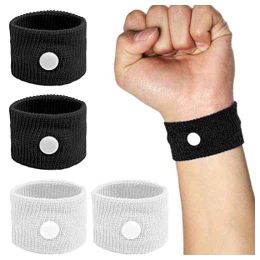 2 Pares Pulseras Antimareo Pulsera Acupresion Anti Nauseas Pulsera De Acupresión Contra Las Náuseas Para Mareos
