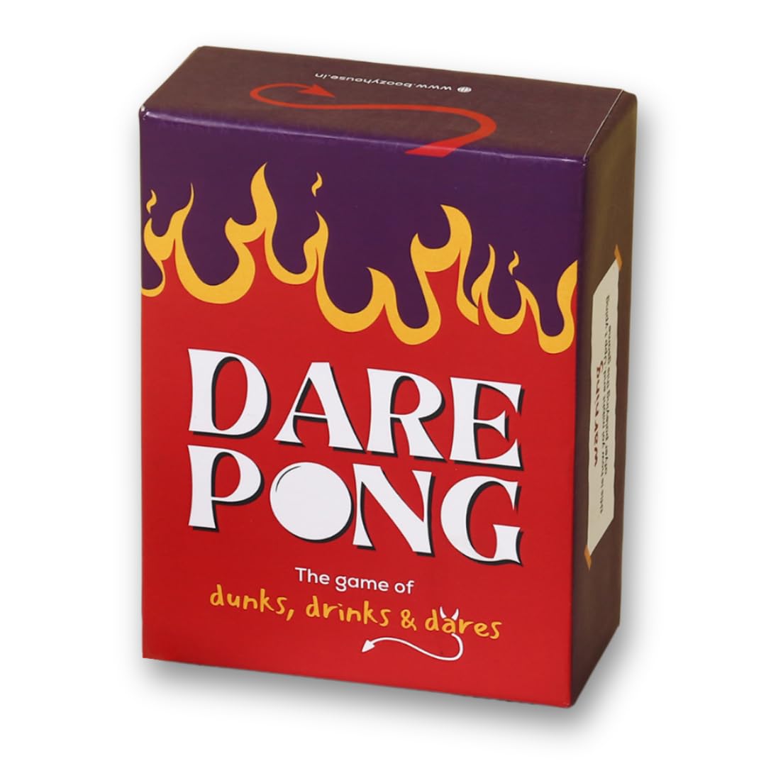 BOOZY HOUSE Dare Pong - Hilarious Party Game for Adults | 120 Dares, 2 Pong Balls | Perfect for Game Nights, Birthdays, House Parties, Bachelor/Bachelorette Parties (B0D6LSK599) Amazon Price History, Amazon Price Tracker
