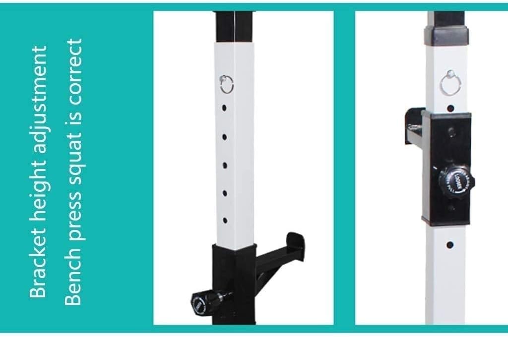 Barbell Stand Weight Lifting Rack Gym Family Fitness Multifunctional Shelf Adjustable Bracket Home Indoor Gym Strength Training Stand Men's Fitness Barbell Rack Only Sell Shelves Squat Rack