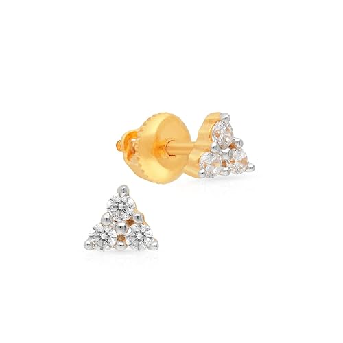 22 KT (916) Yellow Gold Studs Earring for Kids ERDZL30077_Y