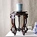 AIDNZYGDH Wooden Vase Base Round Base Wenge Flower Stand Fish Tank Strange Stone Base Vase Flower Bonsai Carving Ornaments Bracket Household High-Foot Bracket Wooden Vase Stand (Color : A)
