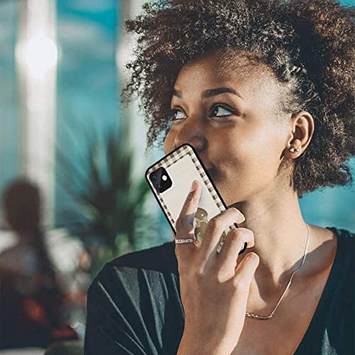 Happy Easter Case For 13, Easter Bunny Eggs Retro Buffalo Check Plaid Silicone Gel Rubber Phone Case Shockproof Anti-Scratch Full Body Protective Case Cover #TOP4