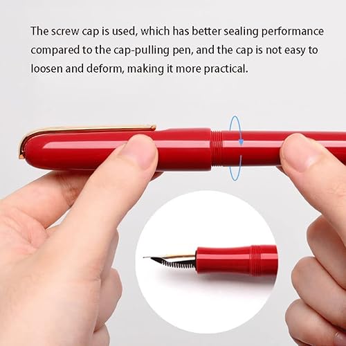 Miniatura 4 de Plumas estilográficas para escribir impresionante bolígrafo de lujo con punta de acero inoxidable y agarre ergonómico, bolígrafo de punta para
